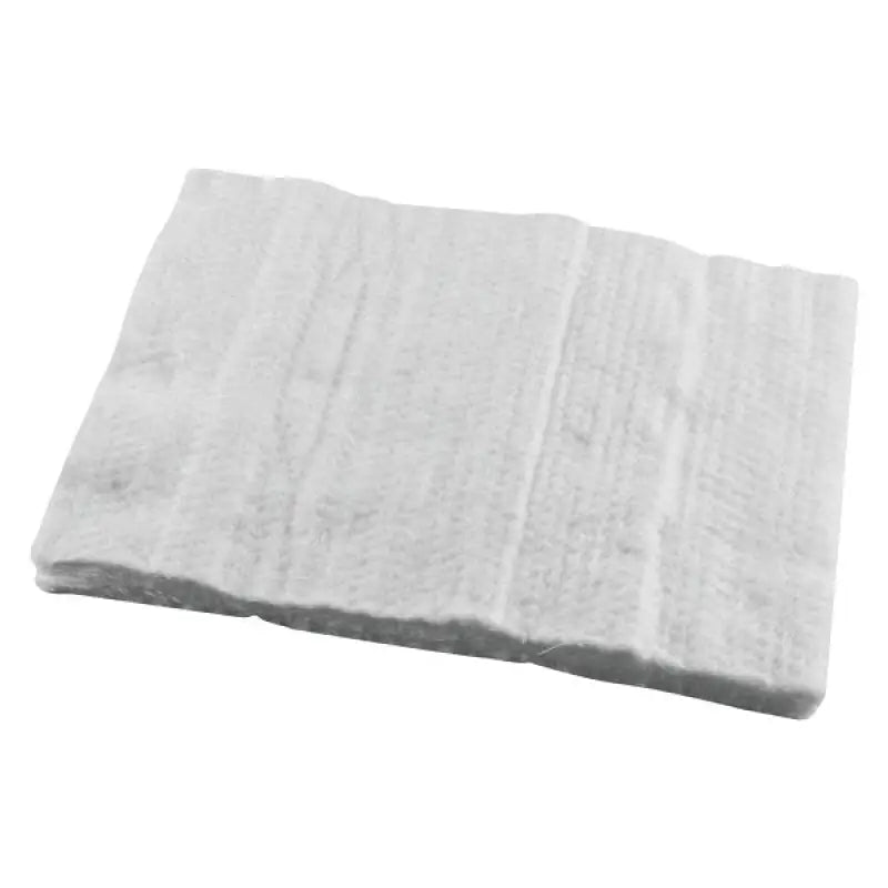 Rectangular white insulation blanket for BikeMaster Muffler Packing Kit, muffler packing divice
