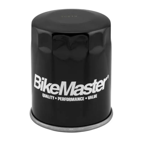 Black BikeMaster Polaris BM-148 oil filter for bikes and motorcycle maintenance