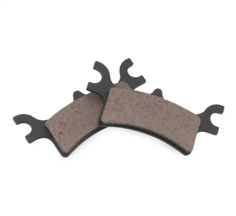 Two curved BikeMaster Polaris Brake Pads for Polaris brake pads, high-quality brake pads