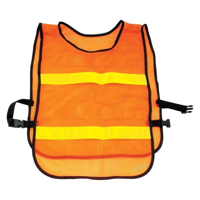 Orange mesh safety vest from BikeMaster Reflector Safety for visibility