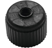 Black ridged rubber BikeMaster replacement cap for easier bike maintenance