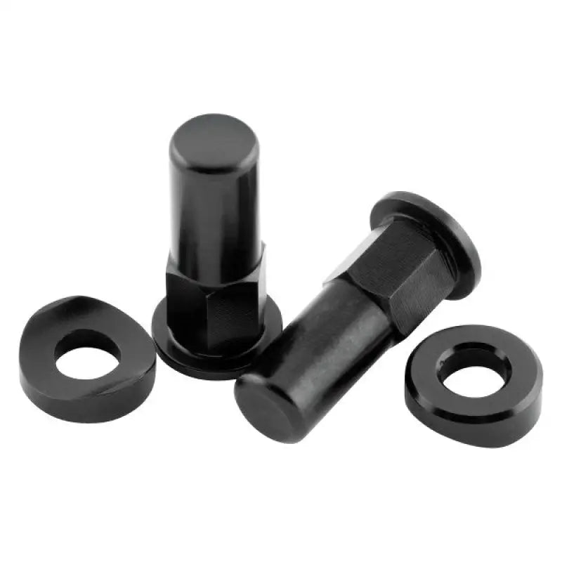 BikeMaster rim lock nuts with black lug nuts and washers for secure wheel fitting