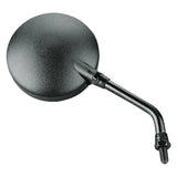 BikeMaster Round Mirror 6in Stem -10mm - Black - 600040 - Exterior Styling