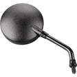 BikeMaster Round Mirror 6in Stem -10mm - Black - 600040 - Exterior Styling