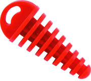 Red rubber muffler plug for BikesMaster Rubber Muffler, small size, bike exhaust stop