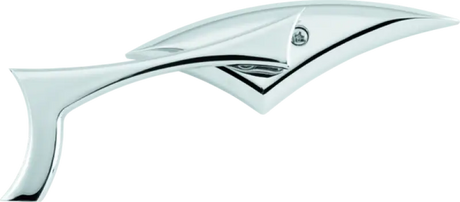 Chrome motorcycle mirror from Bikemaster Sickle Mirrors with 10mm Yam adapters pair