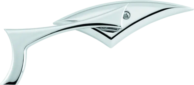 Chrome motorcycle mirror from Bikemaster Sickle Mirrors with 10mm Yam adapters pair