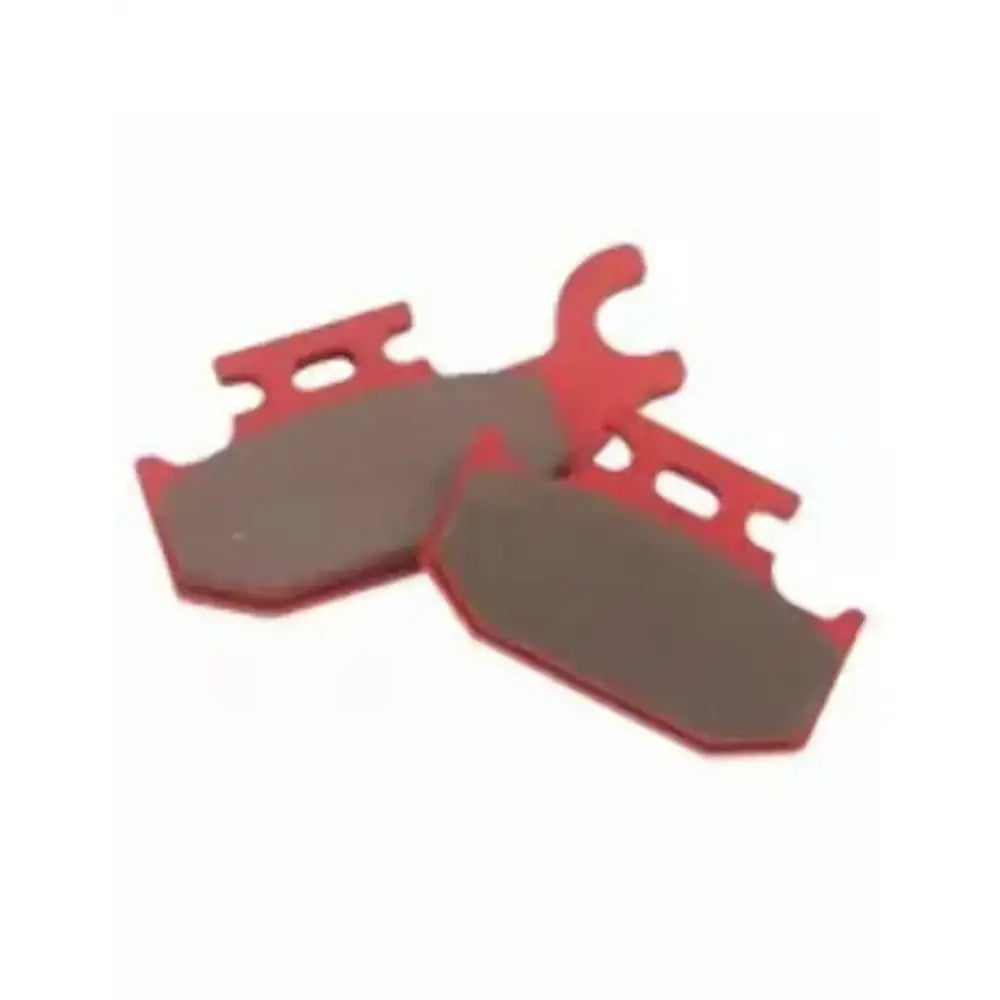 Red and gray BikeMaster Can-Am Sintered Brake Pads for stopping power