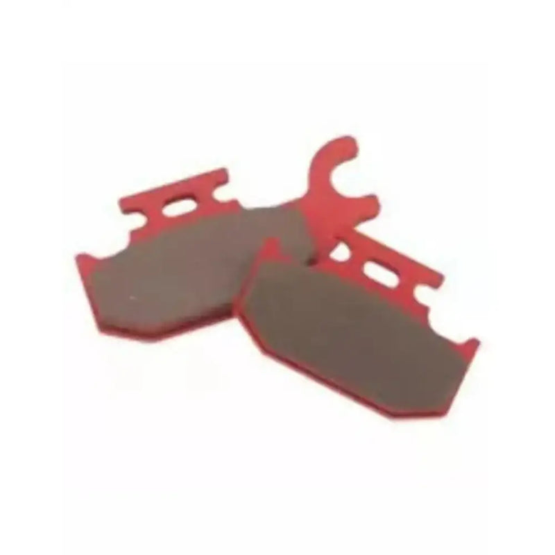 BikeMaster Can-Am Sintered Brake Pads with red and gray ceramic brake pads