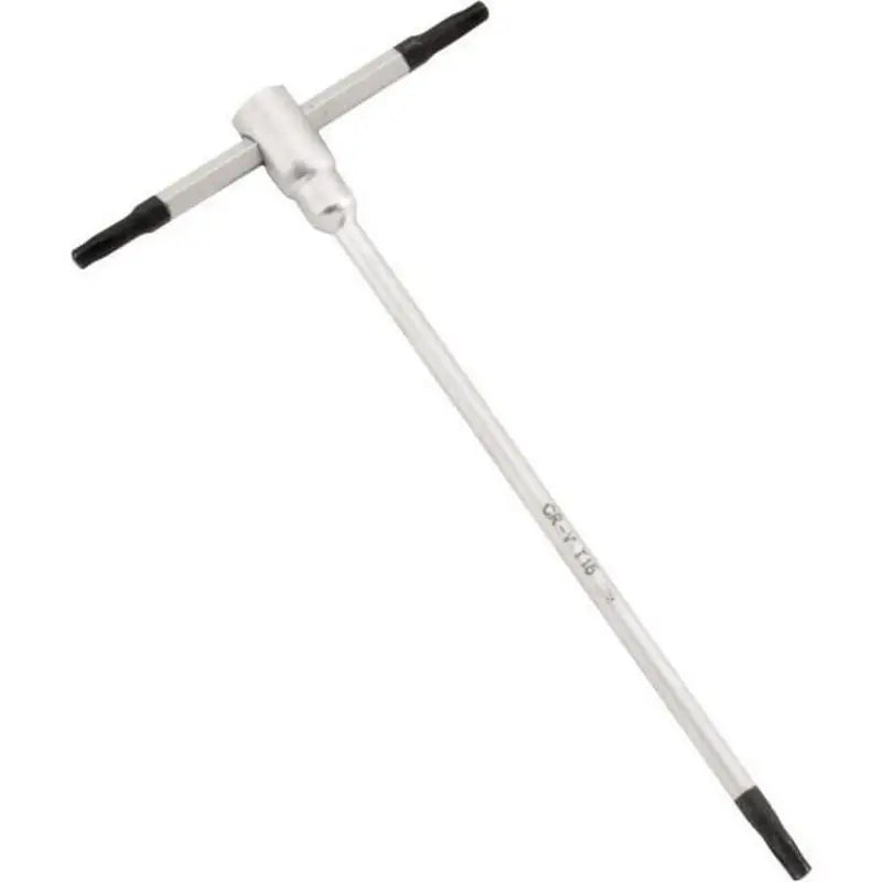 Silver T-handle star wrench for BikeMaster Sliding T-Handle Torx Wrench T45