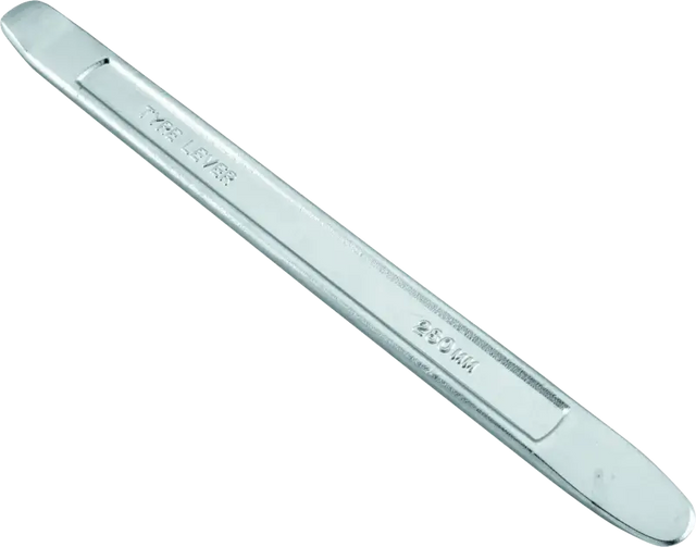 BikeMaster Steel Tire Iron 11in Chrome for bike repairs, durable steel tire lever