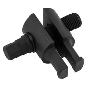 Black metal valve spring compressor tool for BikeMaster steering stem bearing removal