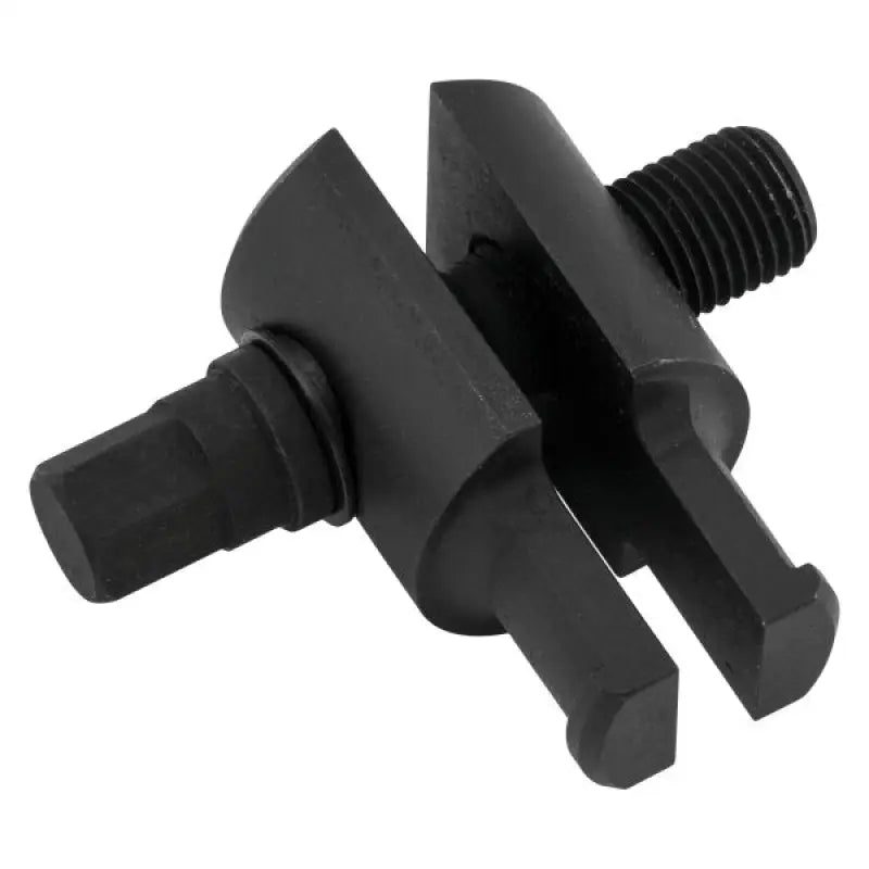 Black metal valve spring compressor tool for BikeMaster steering stem bearing removal
