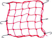 Red BikeMaster Stretch Net with hooks for securing cargo on bikes
