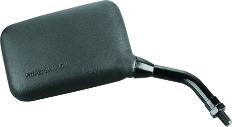 Black superbike ax mirror on BikeMaster Superbike AX Mirror 10mm right side