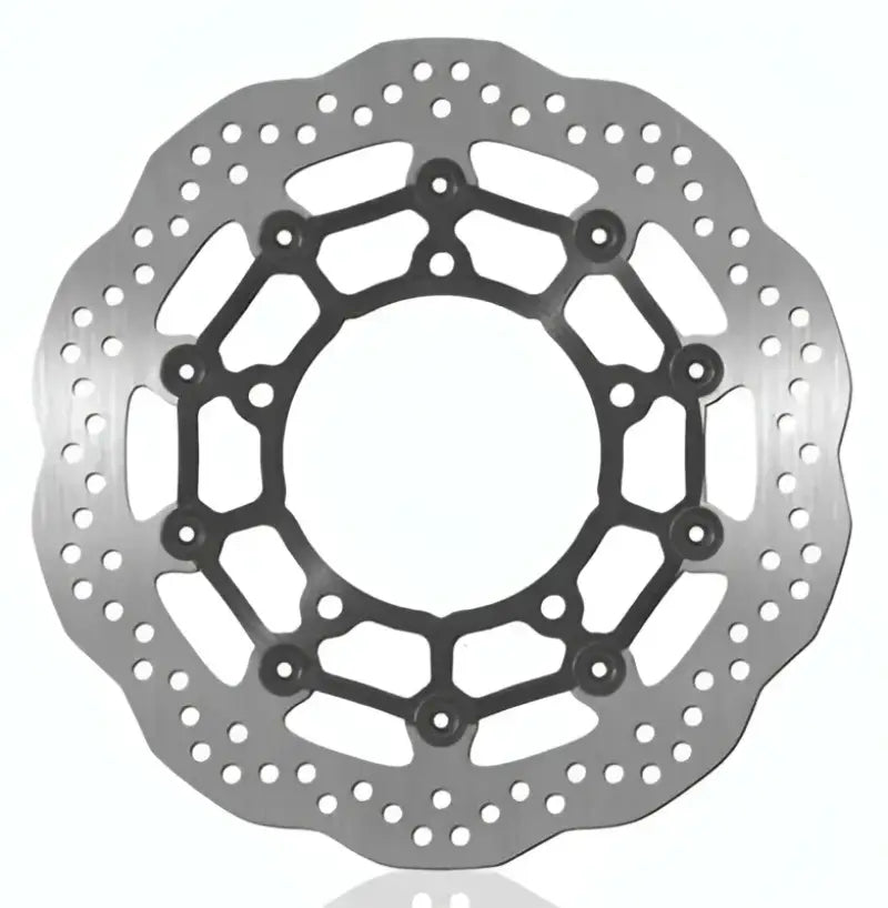 Perforated contour brake rotor for Suzuki BikeMaster Contour Brake Rotor 962169