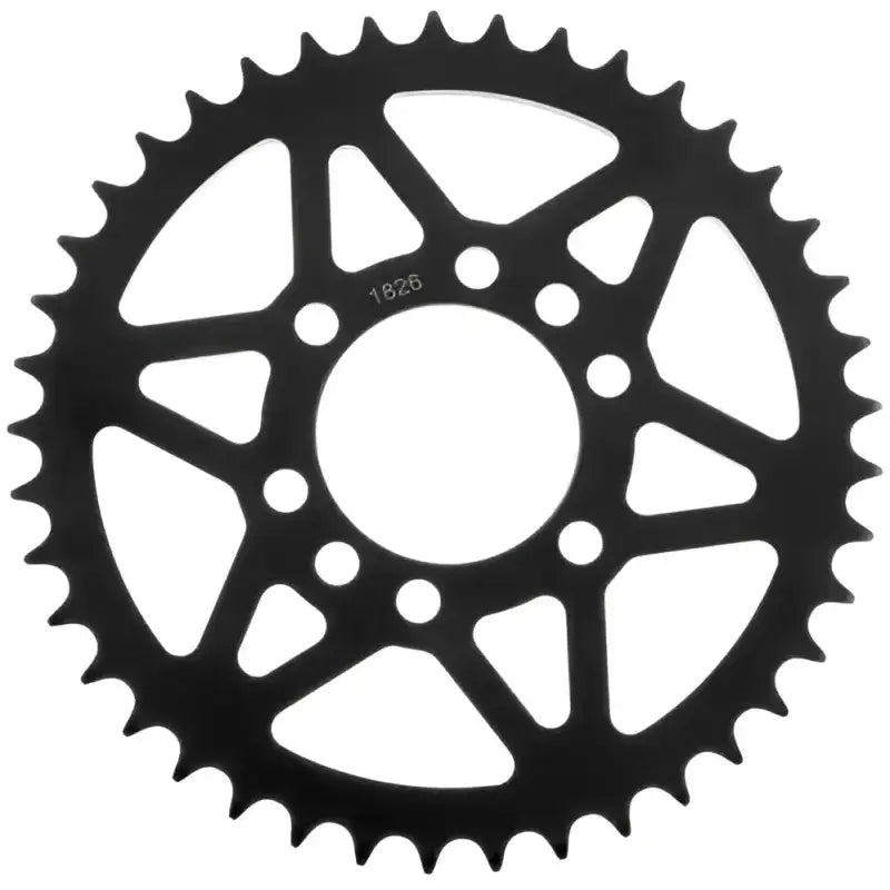 Black metal rear steel sprocket for Suzuki bikes, 42 tooth steel sprocket replacement