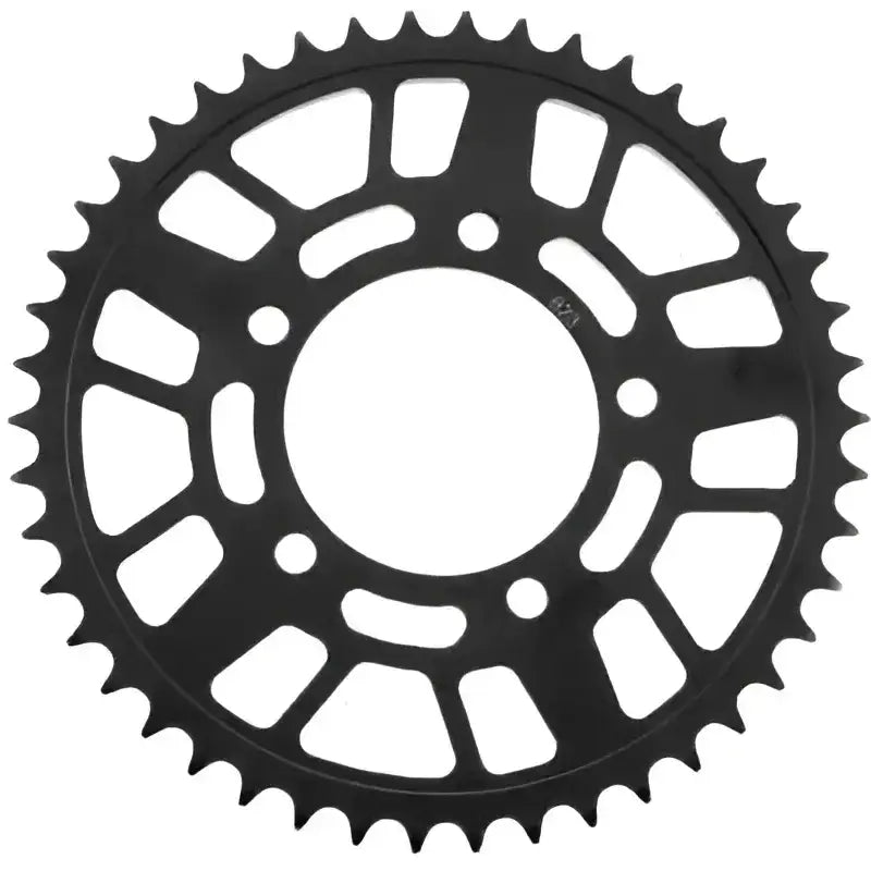 Black metal rear steel sprocket for Suzuki bikes, 46T steel sprocket upgrade