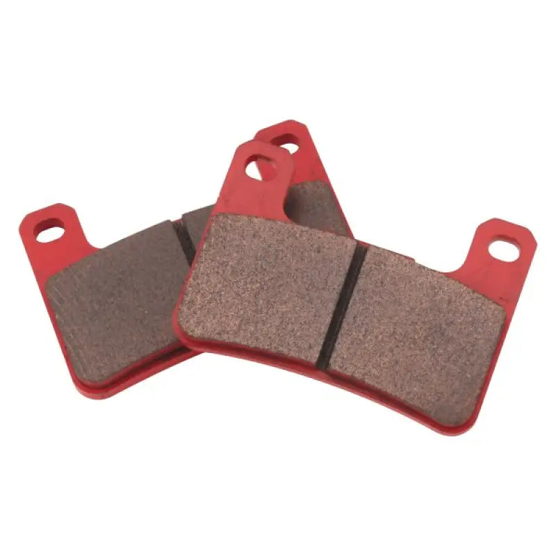 Red BikeMaster Suzuki Sintered Brake Pads for high-performance sintered brake system