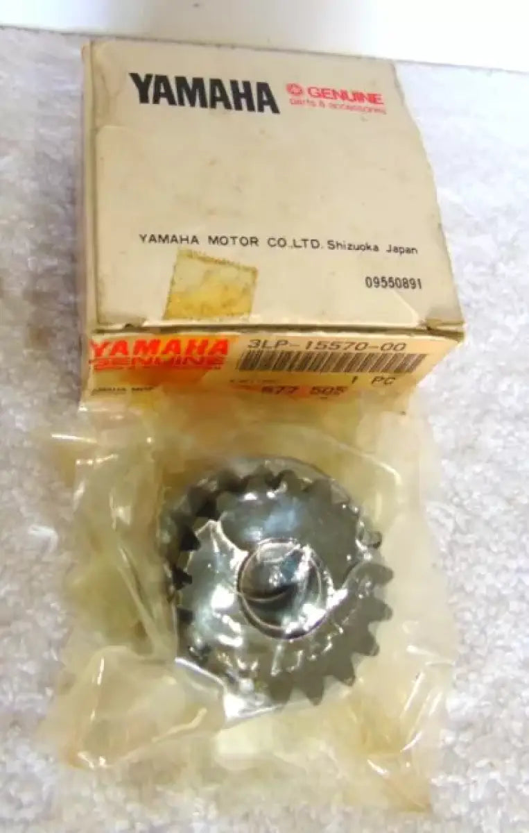 New Yamaha motorcycle gear in packaging for BikeMaster Suzuki Starter Rebuild with brush