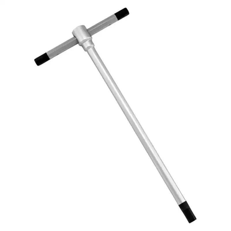 Silver T-handle socket wrench for efficient bike maintenance - BikeMaster T-Handle Allen Wrench