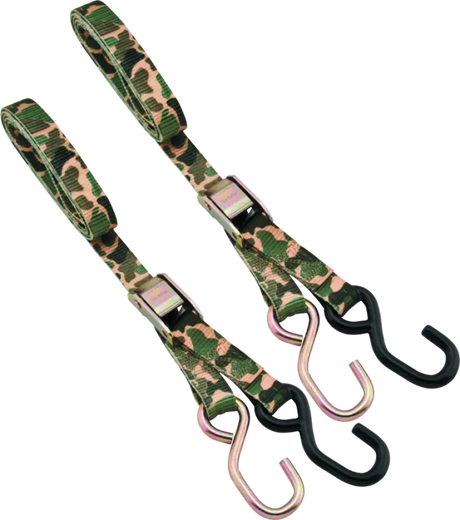 Camouflage bikemaster tiedown 1in straps for secure bike transport