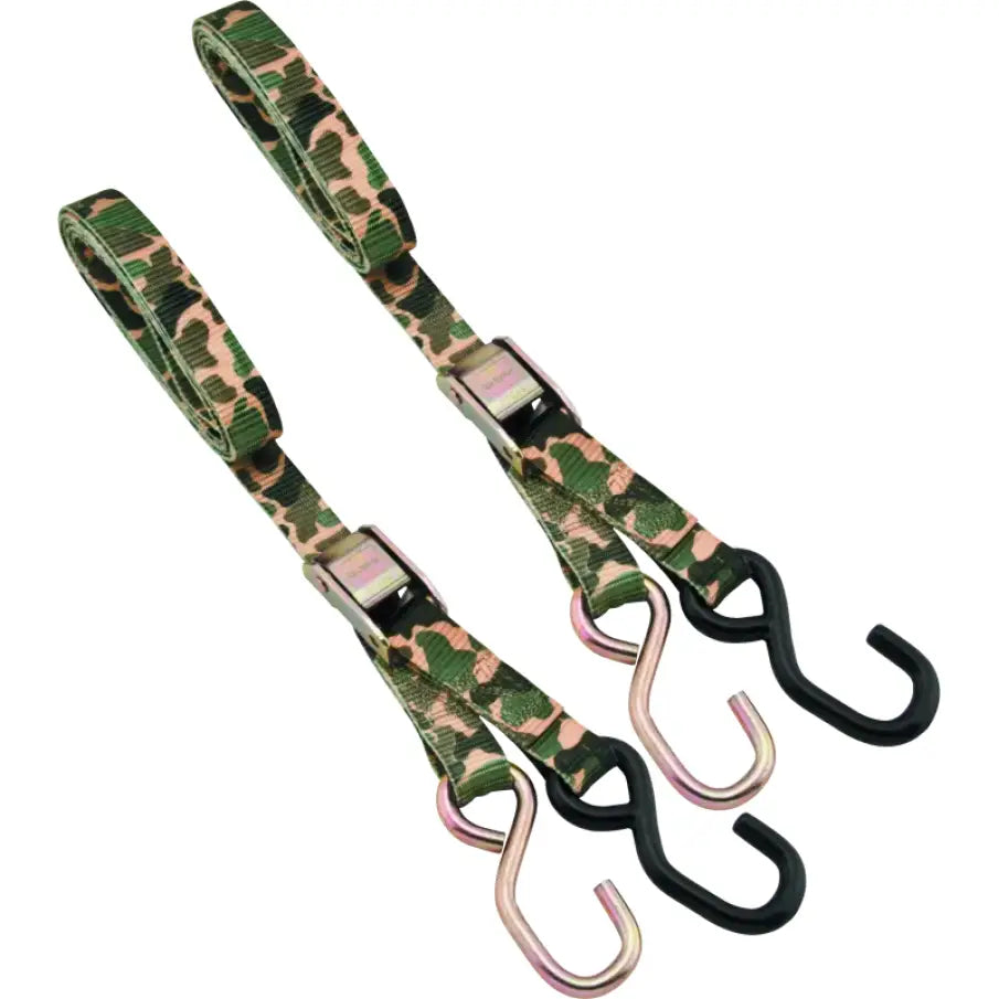 Camouflage bikemaster tiedown 1in straps for secure bike transport