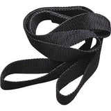 Black nylon webbing strap on BikeMaster Tiedown Extension 18in for secure tying