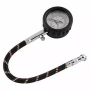 BikeMaster Tire Gauge with flexible hose and 60 PSI for accurate bikemaster tire checks