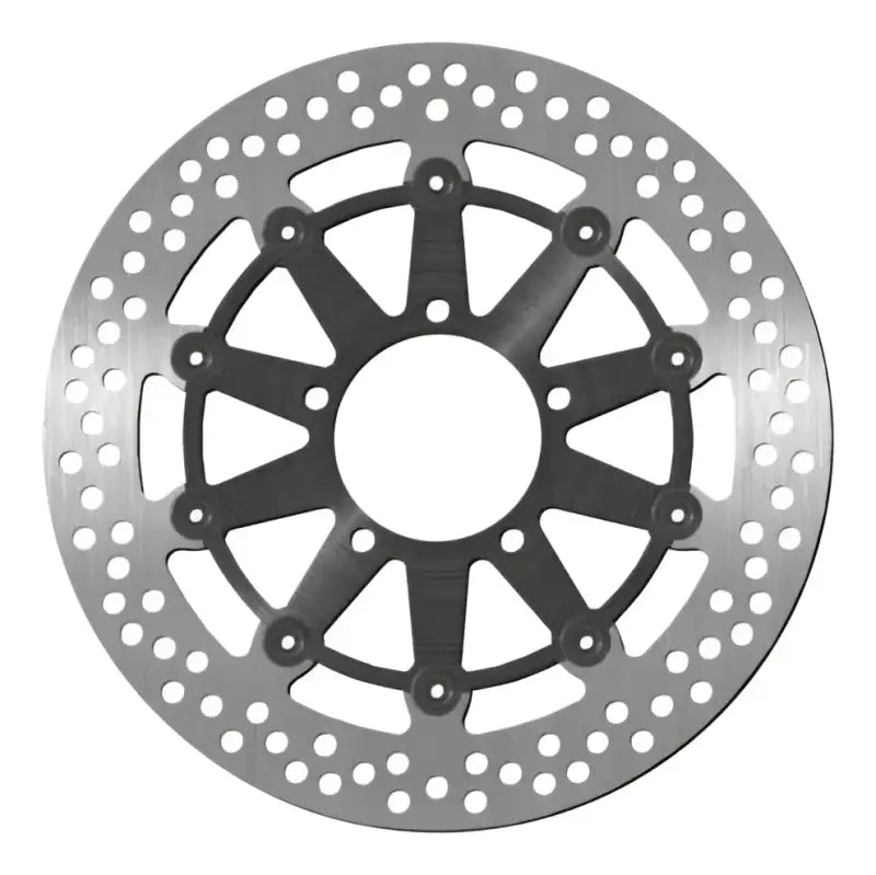 Perforated BikeMaster Triumph Brake Rotor for Triumph Brake Rotors improving stopping power