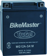 BikeMaster Trugel Battery MG12A-3A1 - RV and Auto Parts