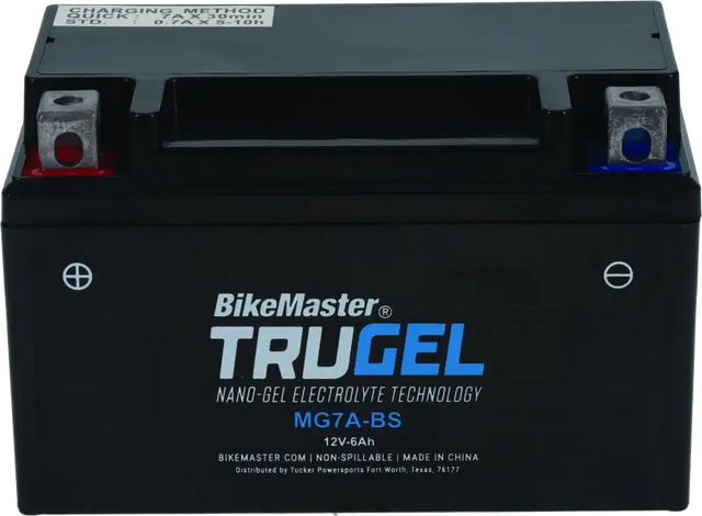 BikeMaster Trugel Battery MG7A-BS - BikeMaster