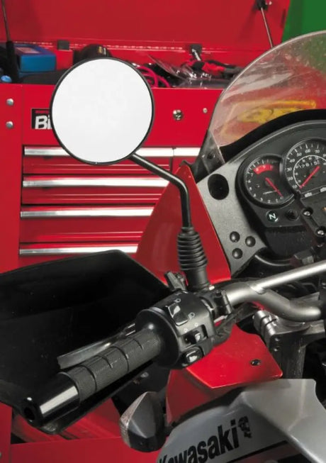 BikeMaster Universal Enduro Mirror 10mm - Each -Black - 601117 - Exterior Styling