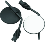 Two black Bikemaster Universal Enduro mirrors for Yamaha 10mm motorcycles