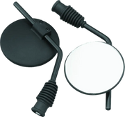 Two black Bikemaster Universal Enduro mirrors for Yamaha 10mm motorcycles