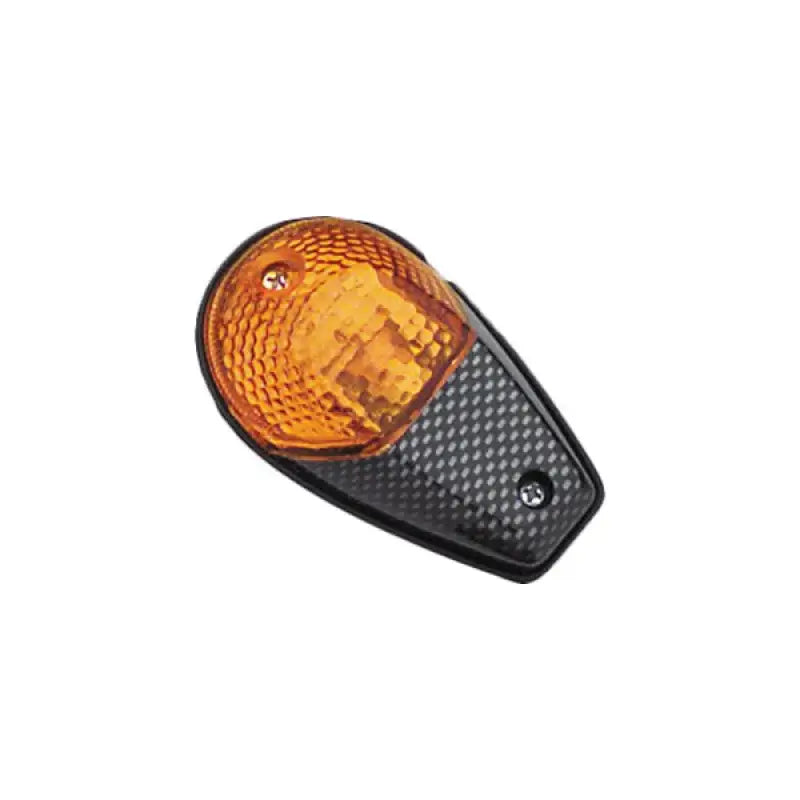Amber motorcycle turn signal flush mount marker light Carbon Amber for BikeMaster 268019