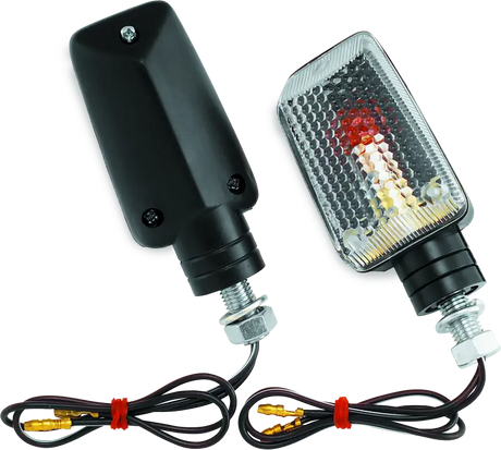 Motorcycle turn signal lights on BikeMaster Universal Ministalk Marker Light black/clear