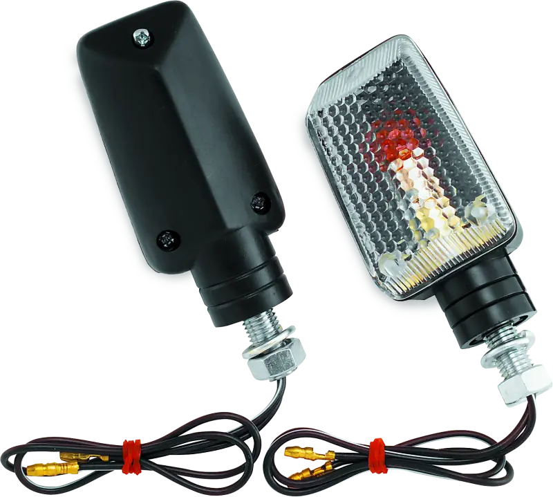 Motorcycle turn signal lights on BikeMaster Universal Ministalk Marker Light black/clear