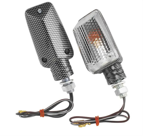 Motorcycle turn signal lights with BikeMaster Universal Ministalk marker light design