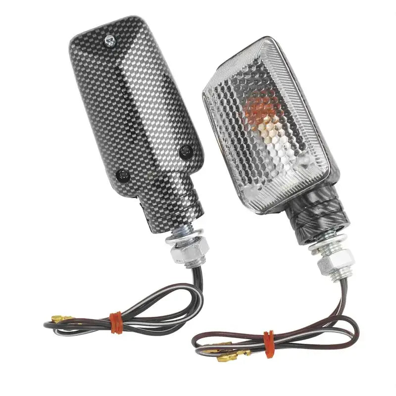Motorcycle turn signal lights with BikeMaster Universal Ministalk marker light design