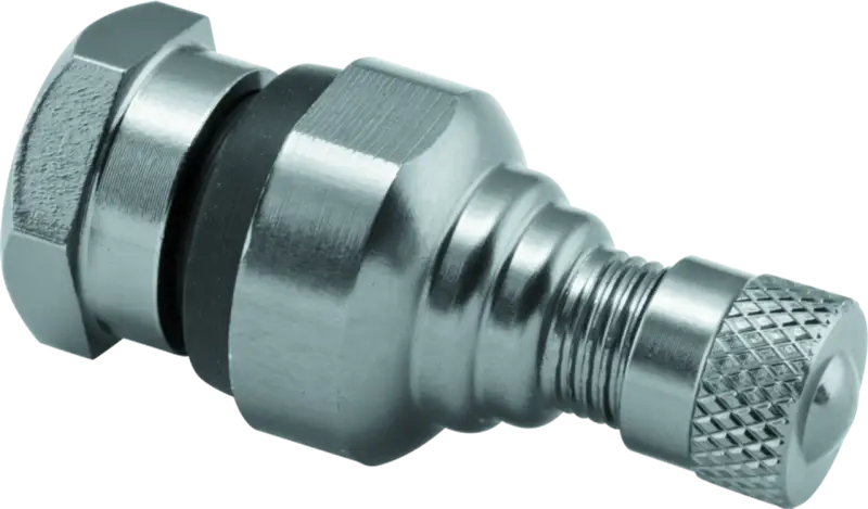 Shiny metal BikeMaster Valve Stem Aluminum 11.3mm pair titanium for bikes