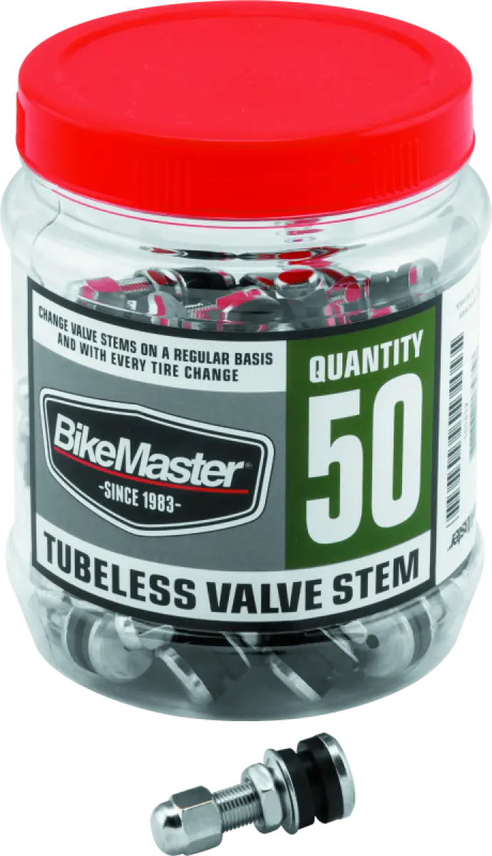 BikeMaster Valve Stem Chrome Tubeless Tub 50 - BikeMaster