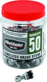 BikeMaster Valve Stem Chrome Tubeless Tub 50 - BikeMaster