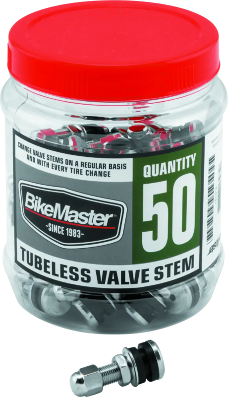 BikeMaster Valve Stem Chrome Tubeless Tub 50 - BikeMaster