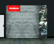 BikeMaster wall graphics kit featuring a Bike shop backdrop for cool wall decor