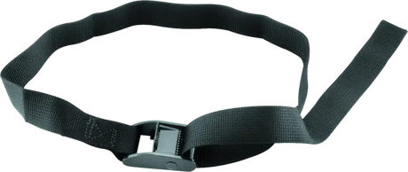 Black nylon webbing strap with buckle for BikeMaster Wheel Tiedown - Black 100528