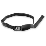 Black nylon webbing strap with buckle for BikeMaster Wheel Tiedown - Black 100528
