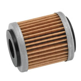 Black Cylindrical Oil Filter with Pleated Paper for BikeMaster Yamaha BM-140 Oil Filter