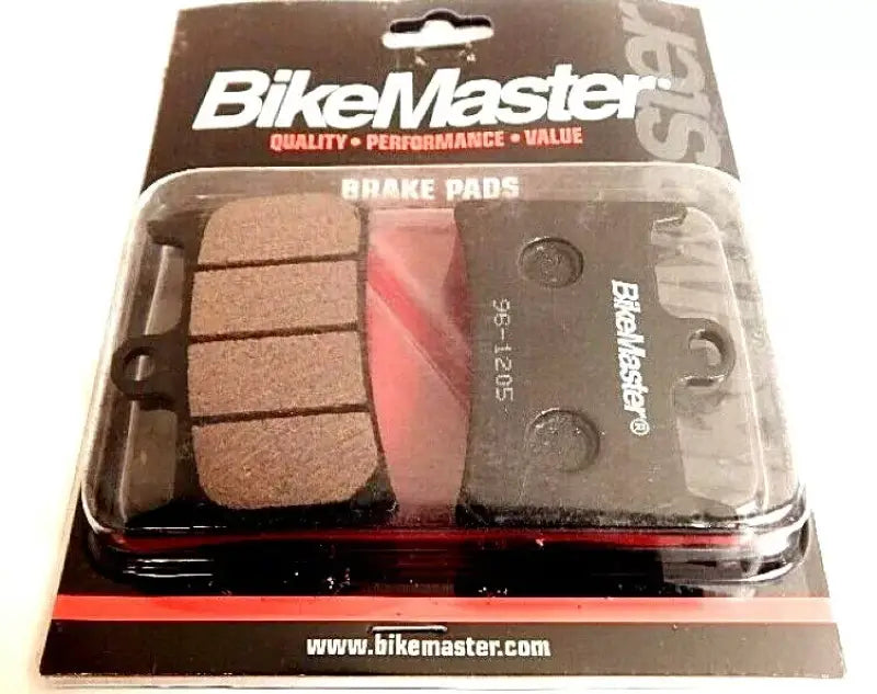 BikeMaster Yamaha brake pads in packaging for reliable bikemaster yamaha brake performance