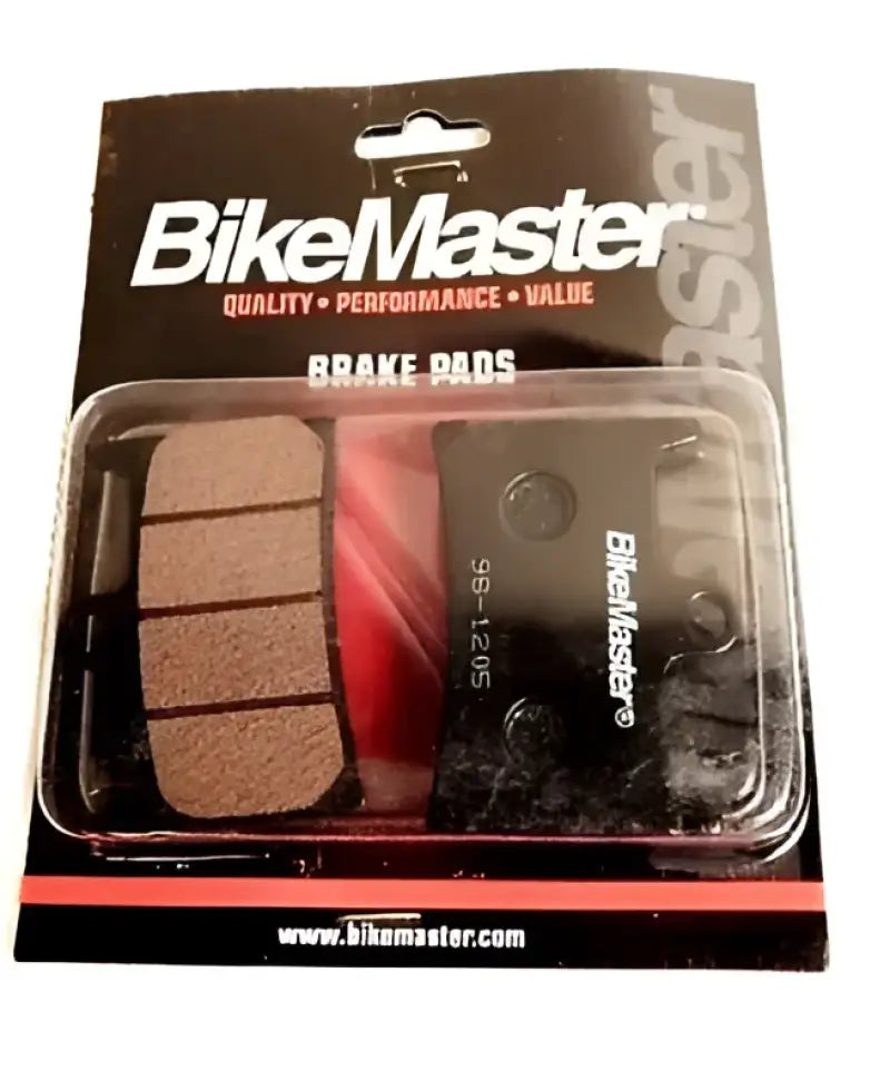 BikeMaster brake pads in packaging for Yamaha bikes, part of BikeMaster Yamaha Brake Pads
